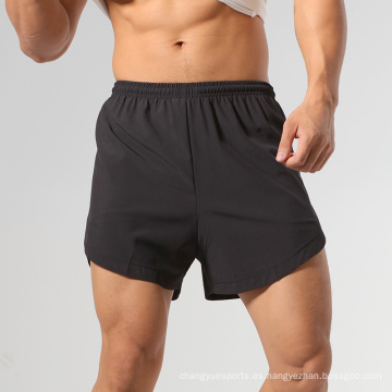 Pantalones cortos atléticos de carreras para hombres pantalones cortos de entrenamiento de entrenamiento en seco